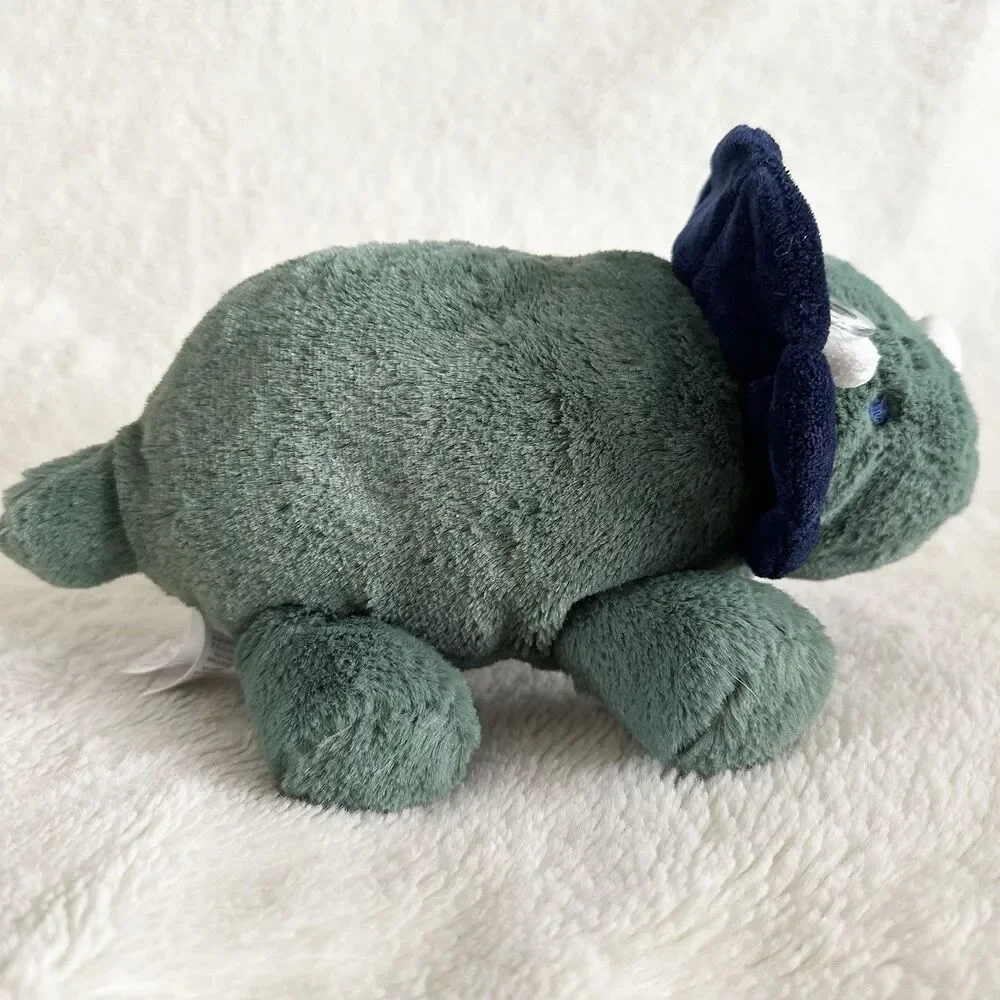 Carters Just One You Blue Green Triceratops Dinosaur Plush Baby Sooth Toy Lovey